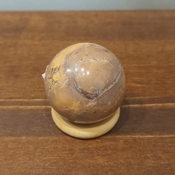 🔥 Sale 🔥 Red Vain Marble Sphere - 8.70 - Final Price - Picture 1 of 10